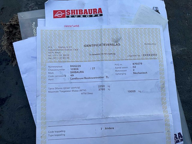 2002 shibaura sp5040 vierwielaangedreven landbouwtractor - afbeelding 13 van  21