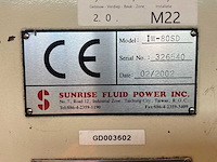 2002 sunrise iw-80sd pons- en knipmachine - afbeelding 11 van  13
