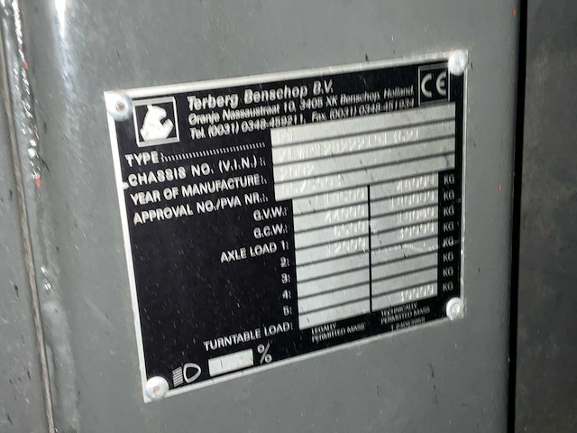 2002 terberg rt haventrekker - afbeelding 16 van  34