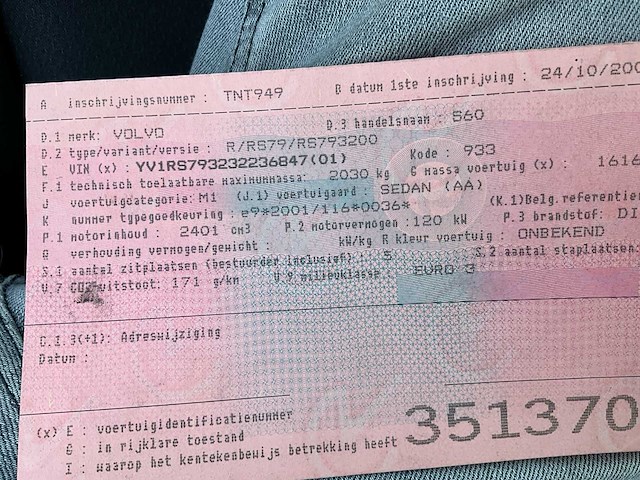 2002 volvo s60 personenauto - afbeelding 22 van  29