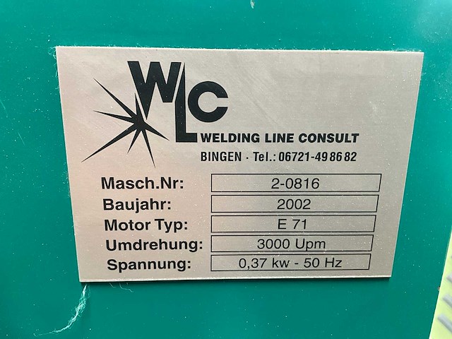 2002 welling line consult 2-0816 boorslijpmachine - afbeelding 10 van  12
