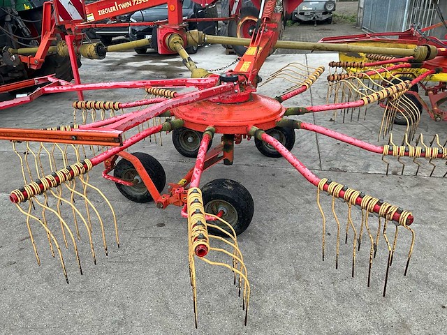 2002 ziegler twin 725-es - hark / rugger - volledig werkend - afbeelding 3 van  8