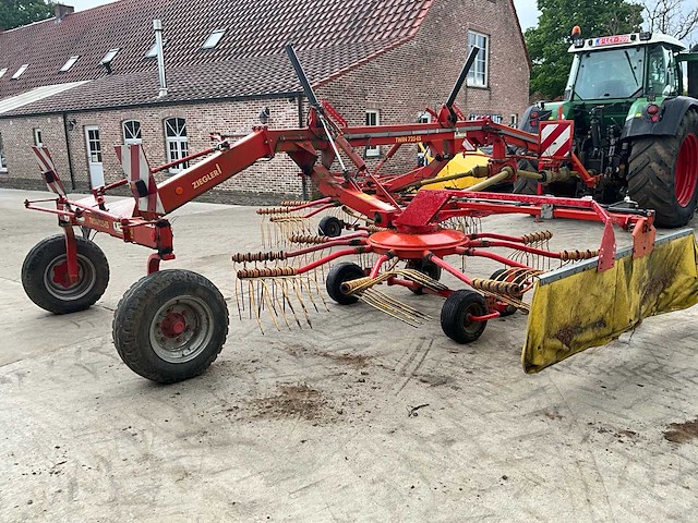 2002 ziegler twin 725-es - hark / rugger - volledig werkend - afbeelding 1 van  8