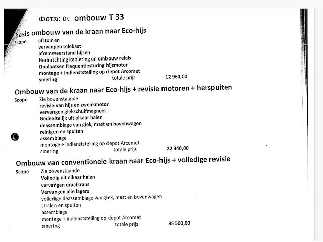 2003 arcomet t33 eco torenkraan - afbeelding 4 van  13