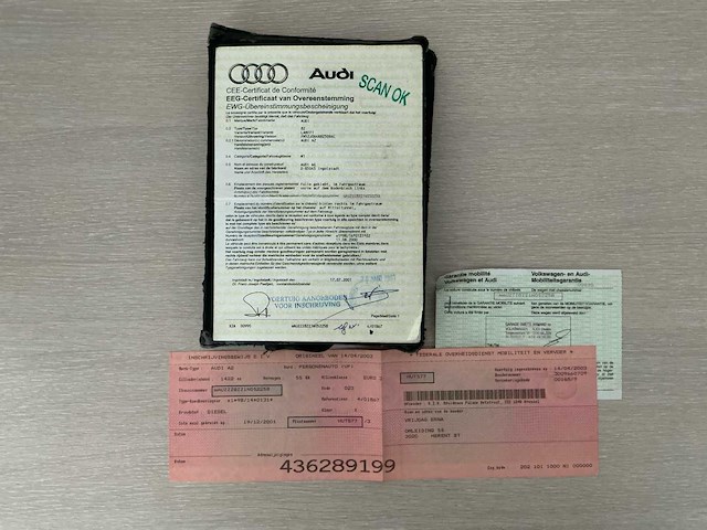 2003 audi a2 personenauto - afbeelding 20 van  22