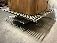 2003 bishamon e7 up ezu-15 pneumatische heftafel met elektrische draaikrans - afbeelding 1 van  8