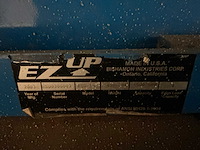 2003 bishamon e7 up ezu-15 pneumatische heftafel met elektrische draaikrans - afbeelding 7 van  8