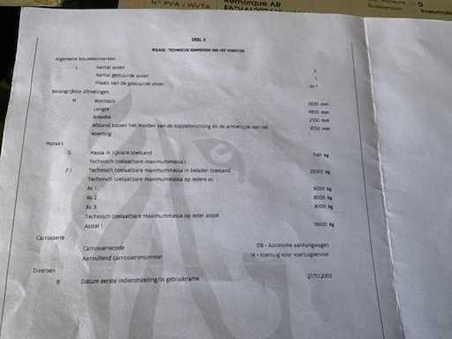 2003 burg bpa 09-16 ozxxa autotransporter aanhangwagen - afbeelding 4 van  15