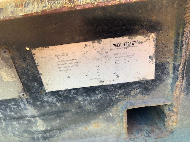 2003 burg bpa 09-16 ozxxa autotransporter aanhangwagen - afbeelding 6 van  15