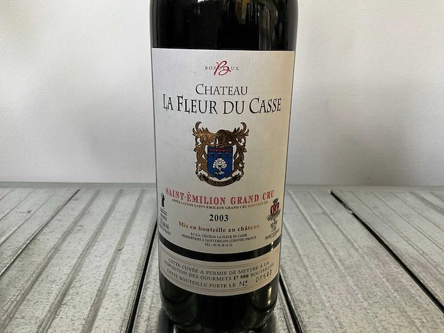 2003 château la fleur du casse rode wijn (9x) - afbeelding 2 van  3