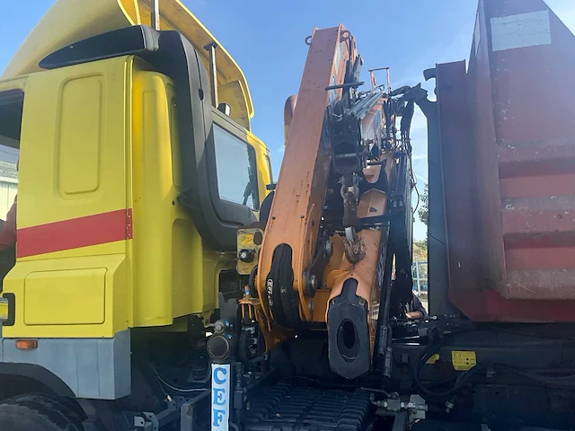 2003 daf cf85 daf cf85 6x4 tipper + effer 145-11-4s kraan met afneembare fok – 280 kw – 3 assen - afbeelding 2 van  33