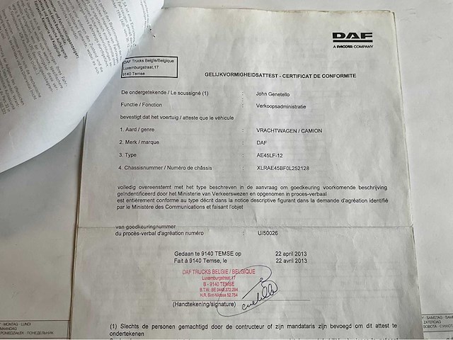 2003 daf lf45 container - automaat - afbeelding 24 van  46