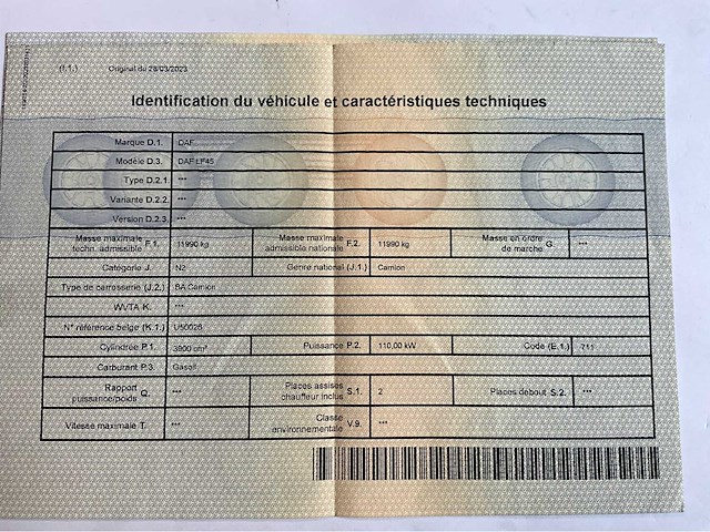 2003 daf lf45 container - automaat - afbeelding 25 van  46