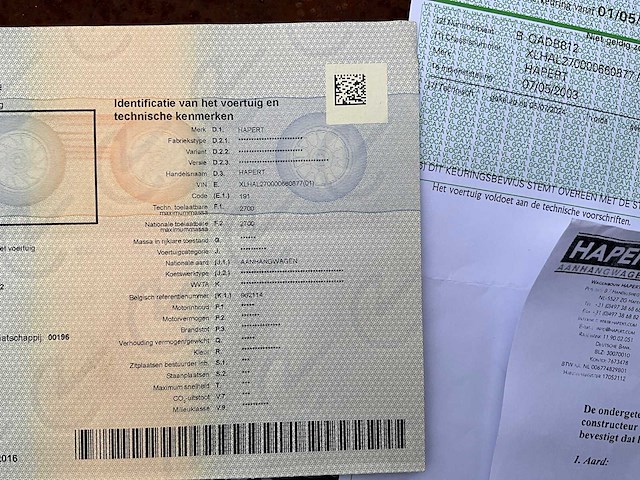 2003 hapert aanhangwagen - afbeelding 9 van  20