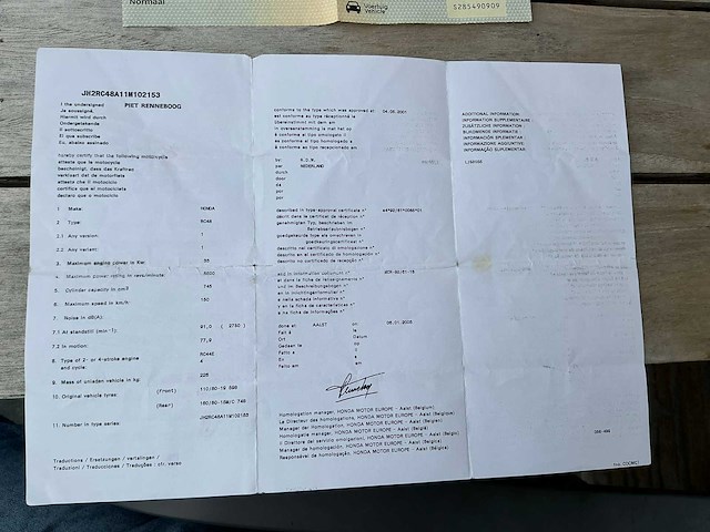 2003 honda black widow rc48 motorfiets - afbeelding 22 van  31