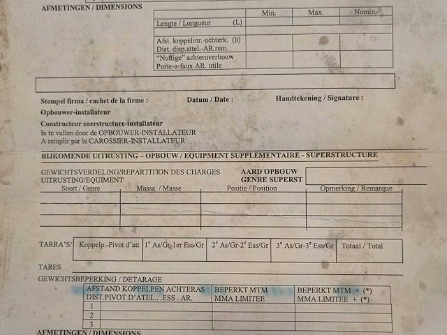 2003 kwb p-393-sti-h schuifzeil oplegger - mtm 39t - afbeelding 13 van  31