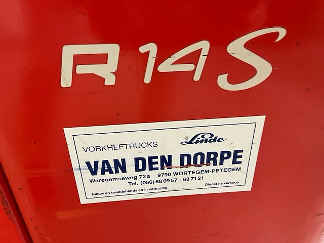 2003 linde r14s active reach truck - afbeelding 13 van  21