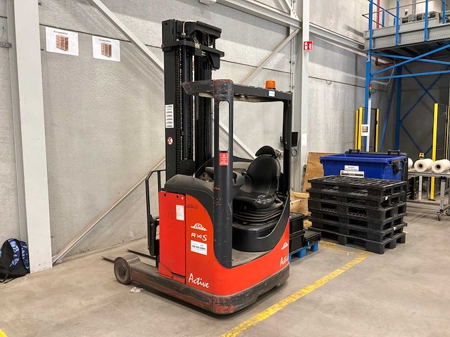 2003 linde r14s reach truck - afbeelding 8 van  15
