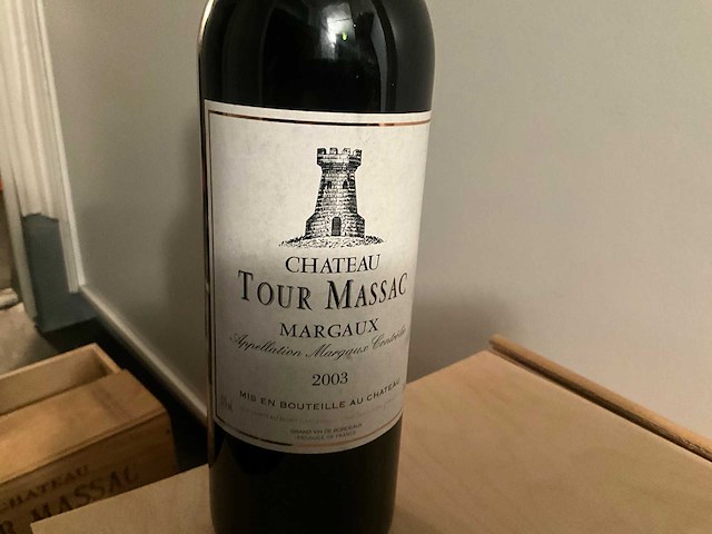 2003 margaux chateau tour massac rode wijn (3x) - afbeelding 2 van  4