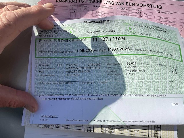 2003 mercedes-benz sl350 roadster personenauto - afbeelding 44 van  49