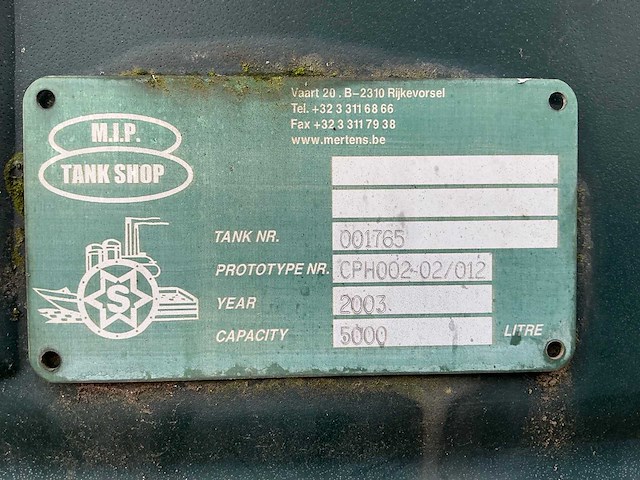 2003 m.i.p. 5000l verticale mazouttank - afbeelding 7 van  7