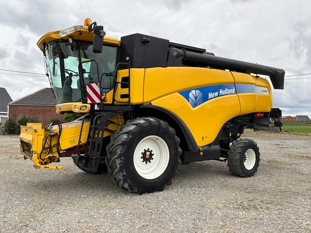 2003 new holland cx820 maaidorser met maaibord en kar - afbeelding 12 van  21