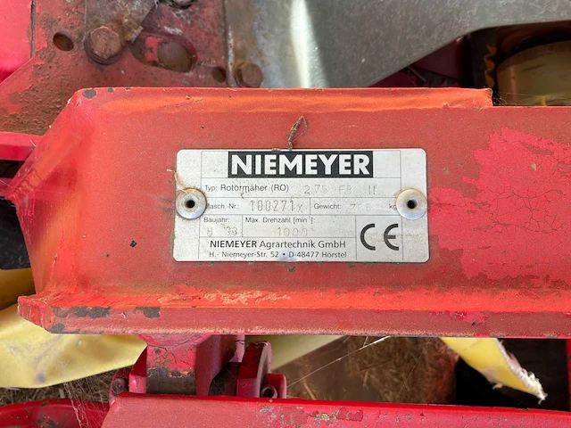 2003 niemeyer 275 fb 2 / ro 275 fb ii maaier - afbeelding 1 van  7