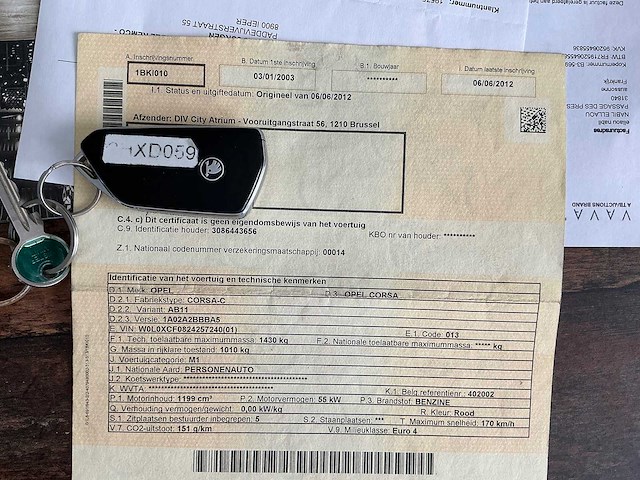 2003 opel corsa personenauto - afbeelding 6 van  17