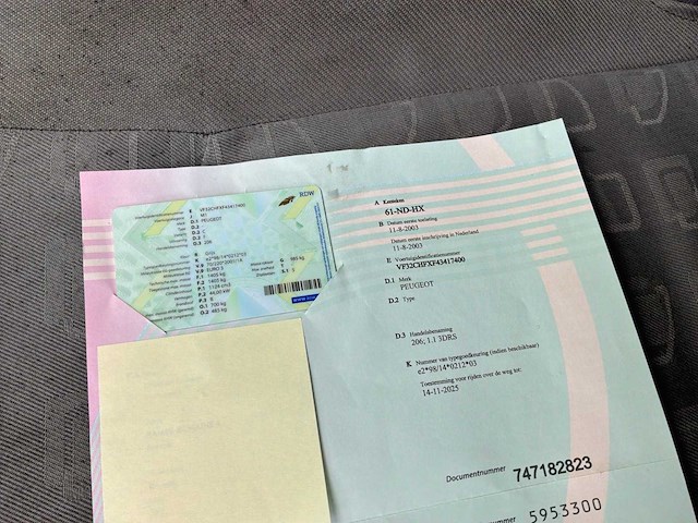 2003 peugeot 206 personenauto - afbeelding 8 van  18