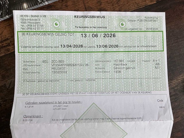 2003 peugeot 307 personenauto - afbeelding 18 van  28