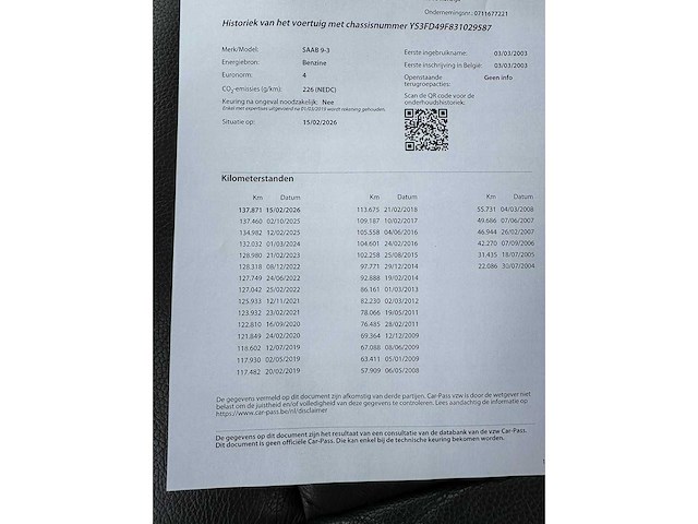 2003 saab 9-3 - afbeelding 19 van  31