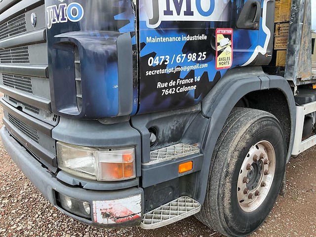 2003 scania 6x2 open laadbak / machineplatform - afbeelding 6 van  7