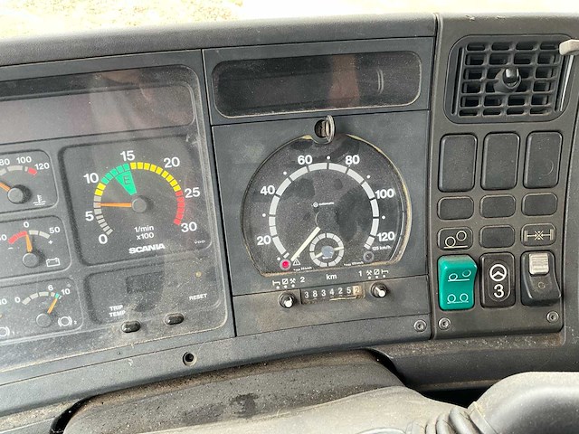 2003 scania 6x2 open laadbak / machineplatform - afbeelding 35 van  53