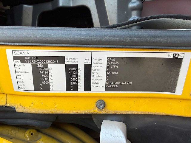 2003 scania r 164 l-6x2 vrachtwagen - afbeelding 31 van  57