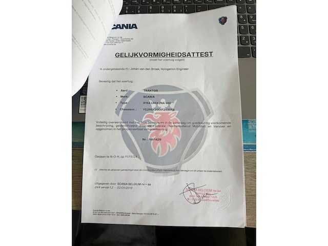 2003 scania r 164 l-6x2 vrachtwagen - afbeelding 9 van  33