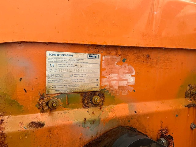 2003 schmidt stratos b50-36 gedragen zoutstrooier dienend voor wisselstukken - afbeelding 2 van  3