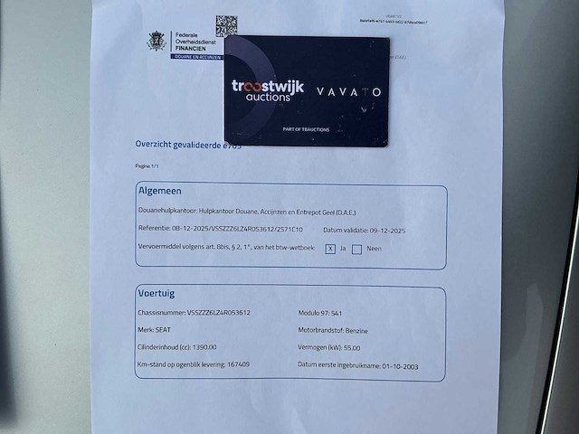 2003 seat cordoba personenauto - afbeelding 18 van  25