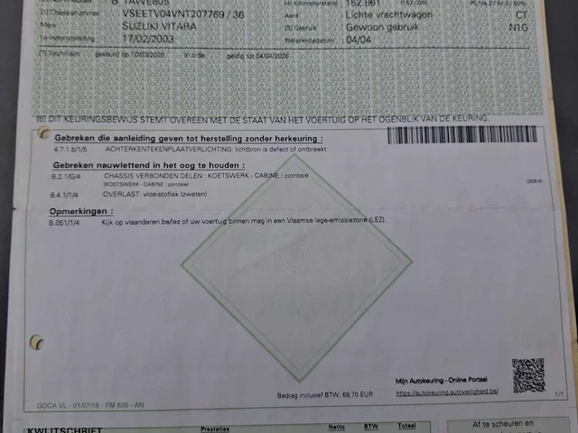 2003 suzuki vitara et personenauto - afbeelding 3 van  14