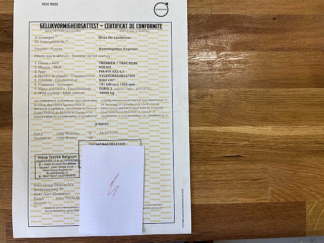 2003 volvo fm/fh 4x2 6.7 vrachtwagen - afbeelding 102 van  104