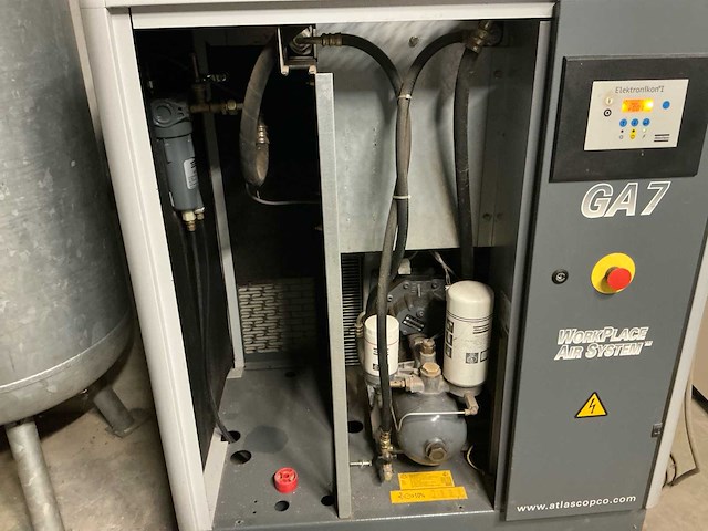 2004 atlas copco ga7 schroefcompressor - afbeelding 5 van  7
