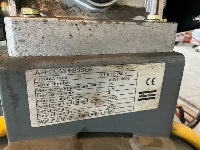 2004 atlas copco lt 5 15 compressor - afbeelding 6 van  9