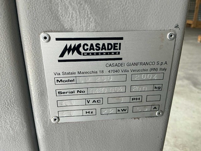 2004 casadei cp250 langgatboormachine - afbeelding 3 van  12