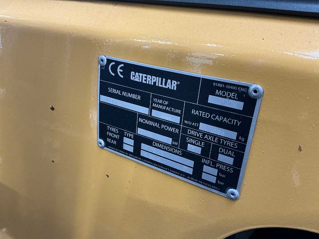 2004 caterpillar gp25n vorkheftruck - afbeelding 16 van  16