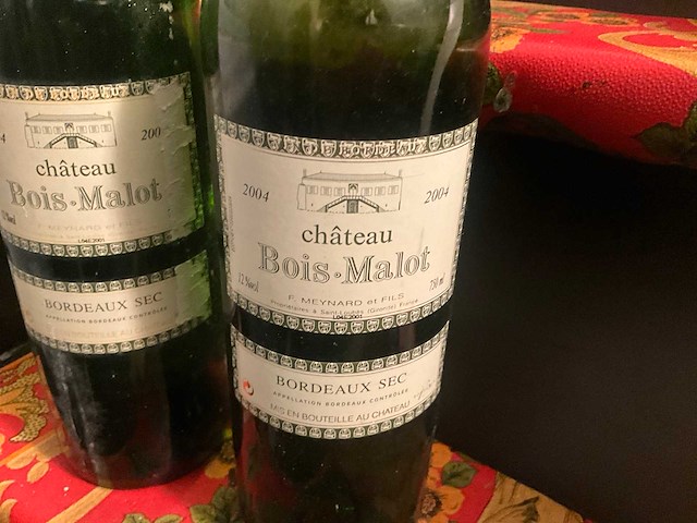 2004 chateau bois-malot bordeaux sec witte wijn (9x) - afbeelding 2 van  4