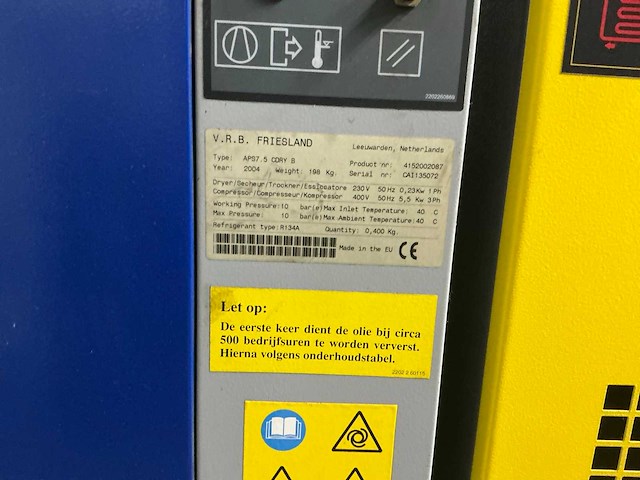 2004 combidry aps 7.5 basic luchtcompressor - afbeelding 4 van  6