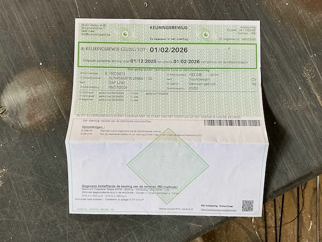 2004 daf lf45 vrachtwagen met transportrekken voor glas, ramen en deuren - afbeelding 20 van  32