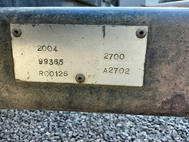 2004 derks kaart a2702 rijwagen trailer - afbeelding 13 van  18