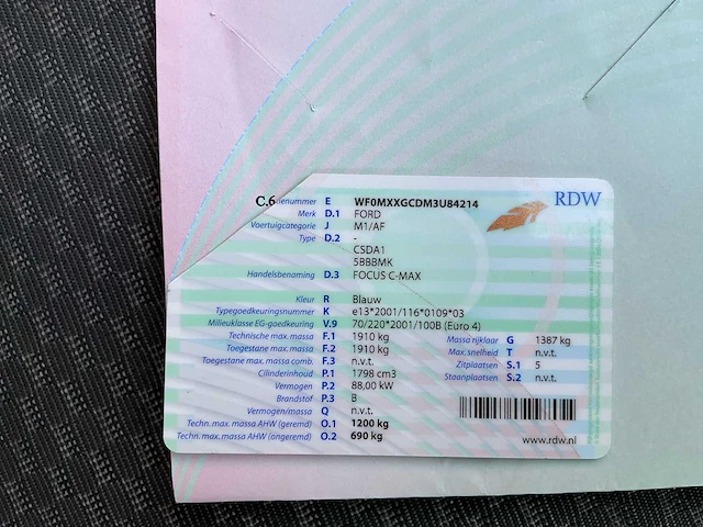 2004 ford c-max personenauto - afbeelding 16 van  23