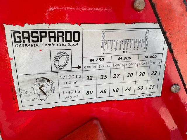 2004 gaspardo zaaimachine - afbeelding 4 van  18