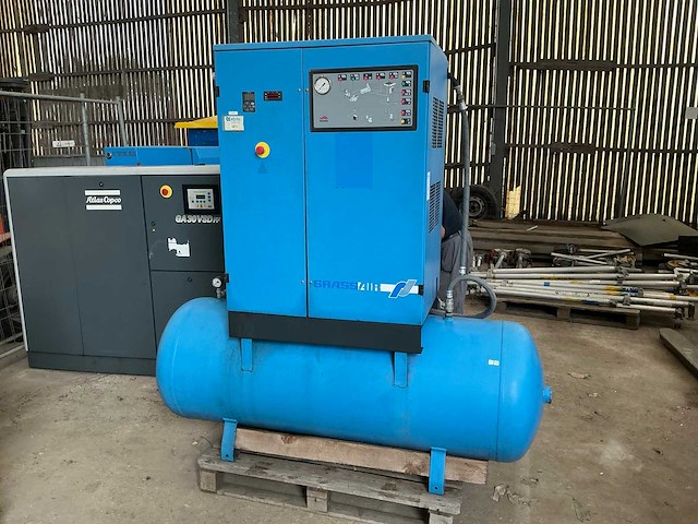 2004 grassair rlr1500v schroefcompressor - afbeelding 1 van  8